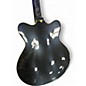 Used Eastwood Classic 6 Black Hollow Body Electric Guitar