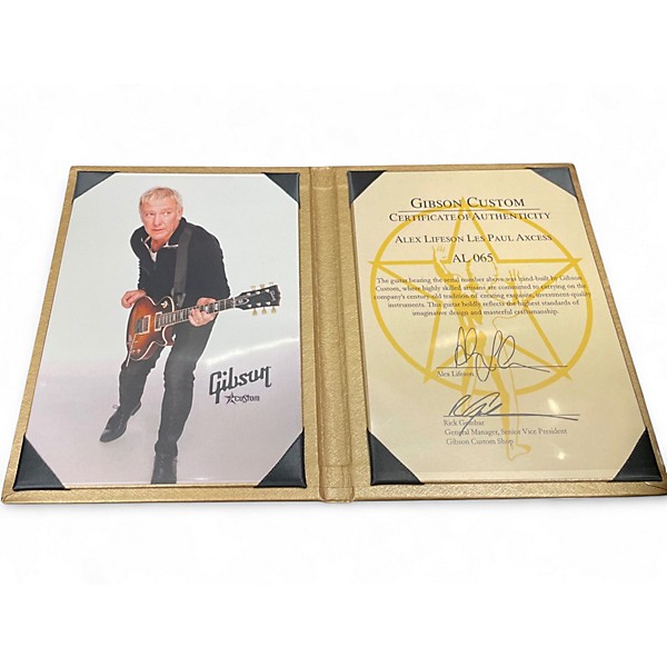 Used Gibson Alex Lifeson Signature Les Paul Axcess Red Solid Body Electric Guitar