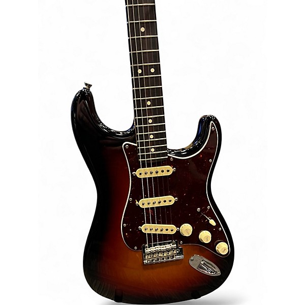 Used Fender American Professional II Stratocaster 3 Tone Sunburst Solid Body Electric Guitar
