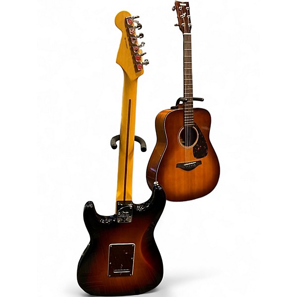 Used Fender American Professional II Stratocaster 3 Tone Sunburst Solid Body Electric Guitar