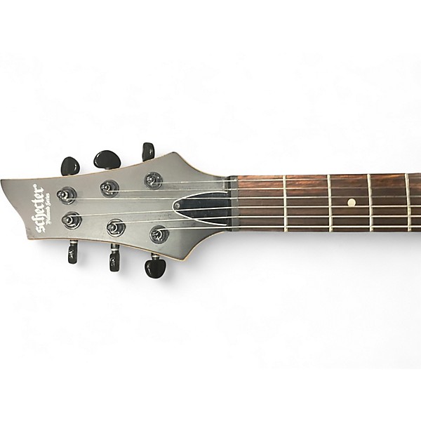 Used Schecter Guitar Research Diamond Monster Flying V Black Solid Body Electric Guitar