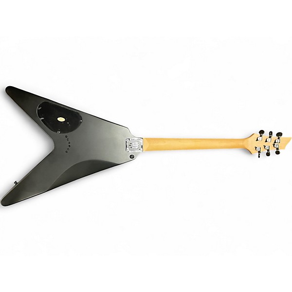 Used Schecter Guitar Research Diamond Monster Flying V Black Solid Body Electric Guitar