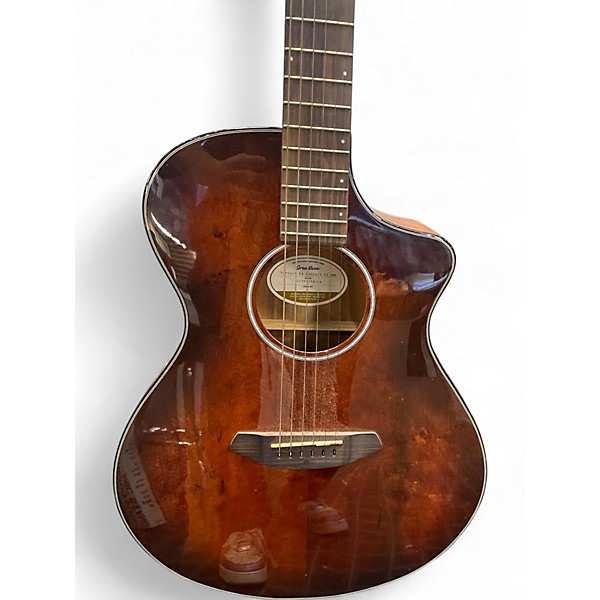 Used Breedlove Pursuit Concert Brown Acoustic Electric Guitar