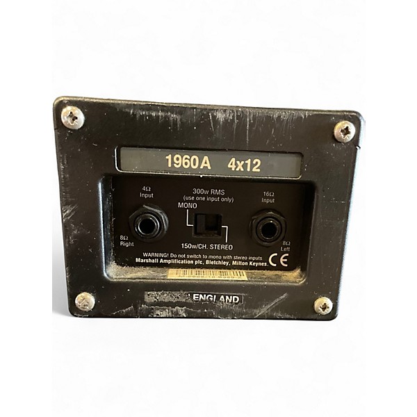 Used Marshall 1960A 300W 4x12 Stereo Slant Guitar Cabinet