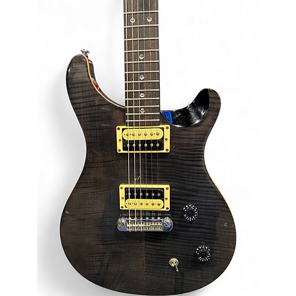 Used PRS SE Custom 22 Trans Black Solid Body Electric Guitar