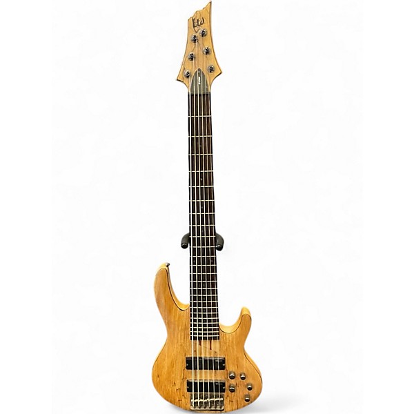 Used ESP B206 6 String Natural Electric Bass Guitar