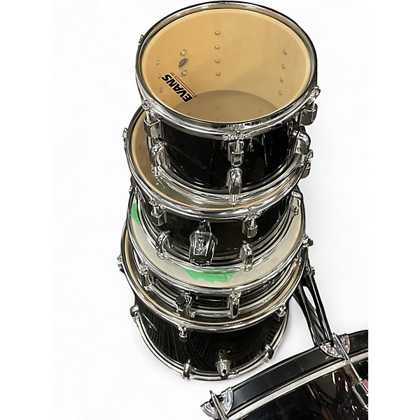 Used Percussion Plus 5 Piece 5-Piece Drum Set Black Drum Kit
