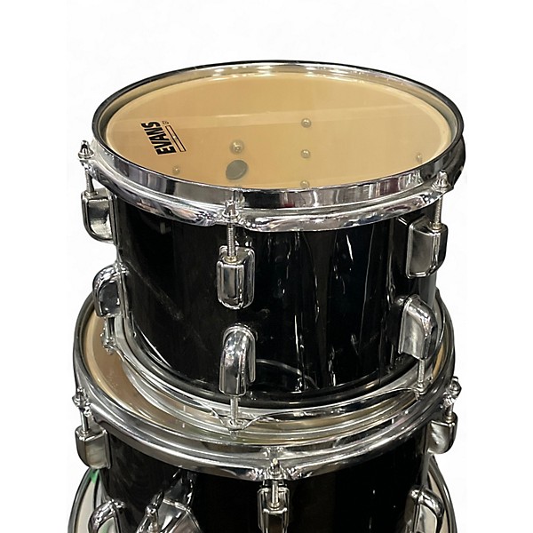 Used Percussion Plus 5 Piece 5-Piece Drum Set Black Drum Kit
