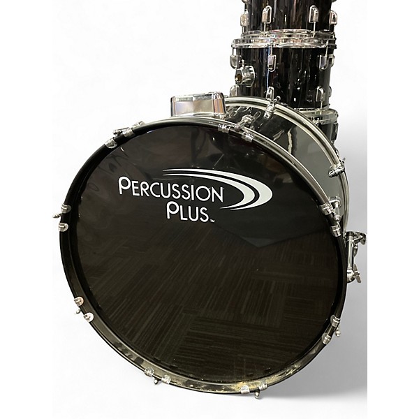 Used Percussion Plus 5 Piece 5-Piece Drum Set Black Drum Kit