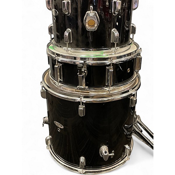 Used Percussion Plus 5 Piece 5-Piece Drum Set Black Drum Kit
