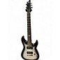 Used Schecter Guitar Research Hellraiser C7 7 String Black and Silver Solid Body Electric Guitar thumbnail