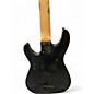 Used Schecter Guitar Research Hellraiser C7 7 String Black and Silver Solid Body Electric Guitar