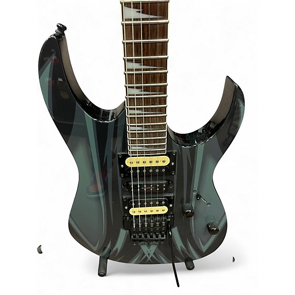 Used Ibanez RG370DXGP1 Black Solid Body Electric Guitar