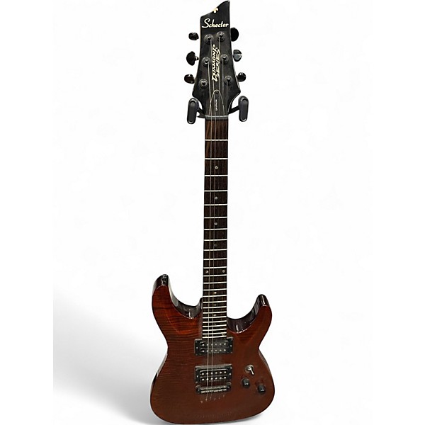 Used Schecter Guitar Research Gryphon Limited Edition Brown Solid Body Electric Guitar