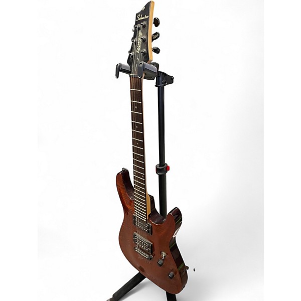 Used Schecter Guitar Research Gryphon Limited Edition Brown Solid Body Electric Guitar