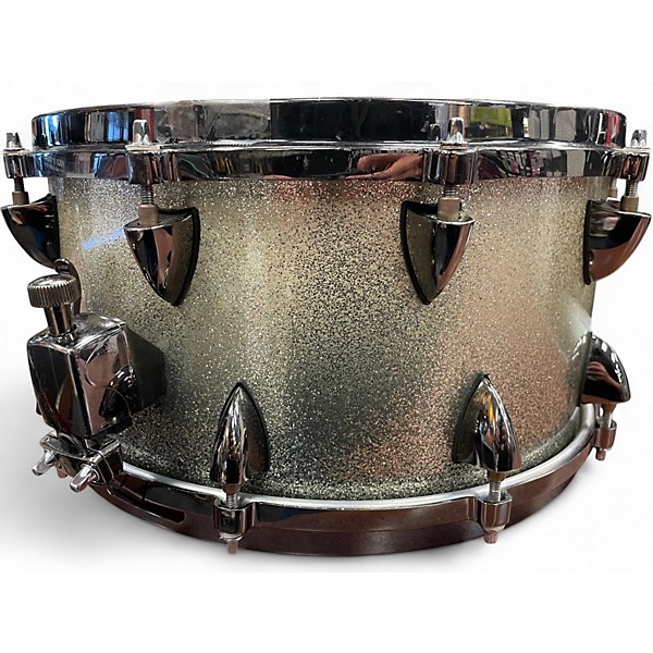 Used Orange County Drum & Percussion 14X7 25-Ply Maple Vented Snare Drum 14 x 7 in. Silver Sparkle Fade Drum