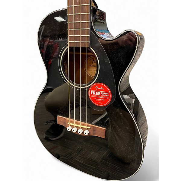 Used Fender CB60SCE BLACK Acoustic Bass Guitar