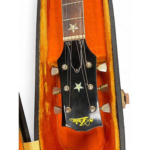 Vintage 1970s Aria AF255 Natural Acoustic Guitar