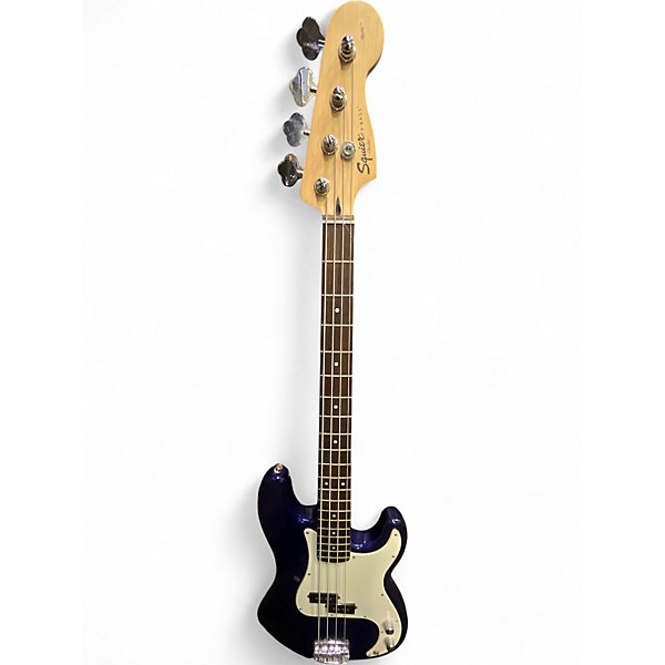 Used Squier p bass Sonic Blue Electric Bass Guitar