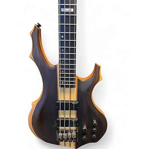 Used ESP LTD F4E Natural Electric Bass Guitar
