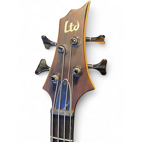 Used ESP LTD F4E Natural Electric Bass Guitar