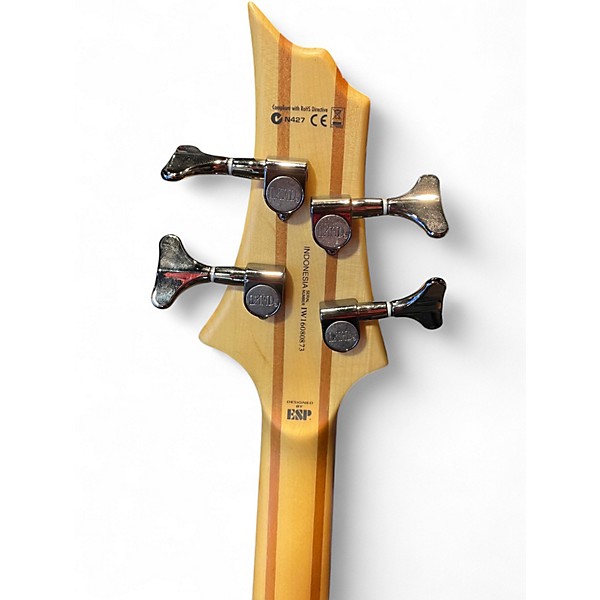 Used ESP LTD F4E Natural Electric Bass Guitar