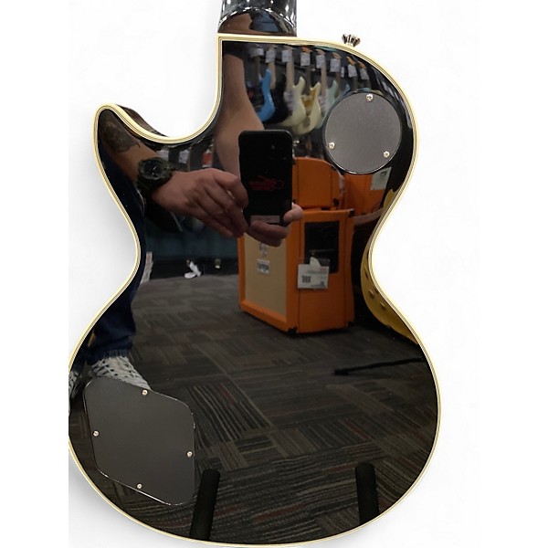 Used Epiphone Les Paul Custom Silverburst Solid Body Electric Guitar