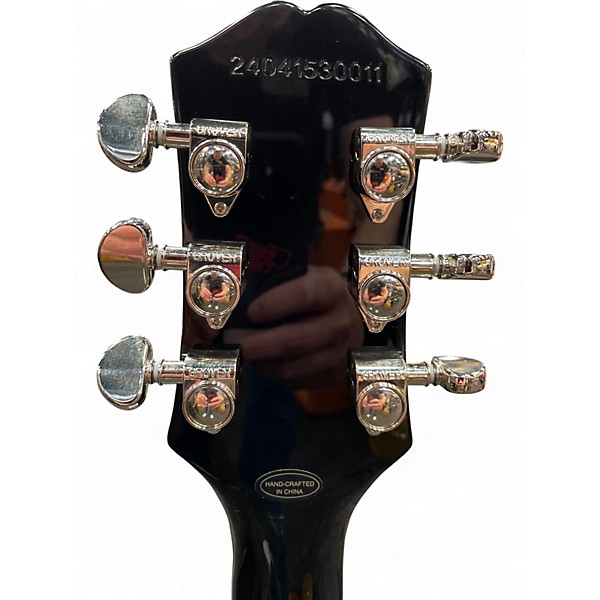 Used Epiphone Les Paul Custom Silverburst Solid Body Electric Guitar