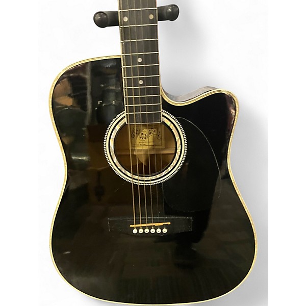 Used Esteban ALC-200 Black Acoustic Electric Guitar