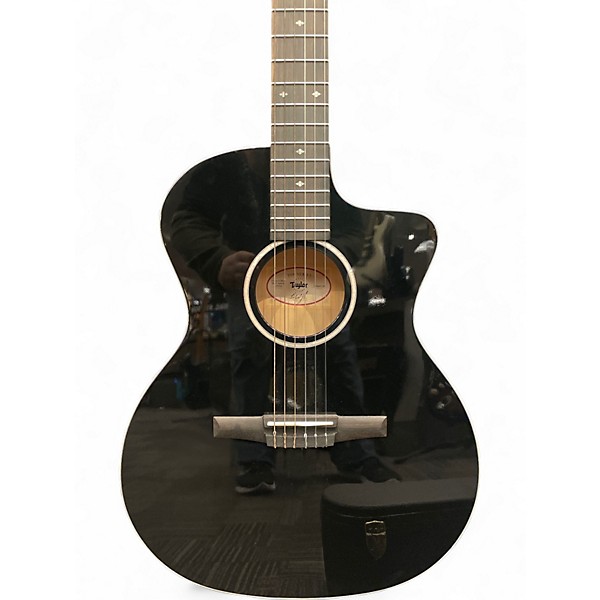 Used 2020s Taylor 214ce-N BLX Special Edition Black Classical Acoustic Electric Guitar