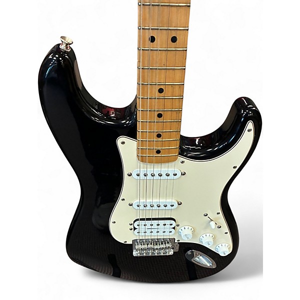 Used Fender Standard Stratocaster HSS Black Solid Body Electric Guitar