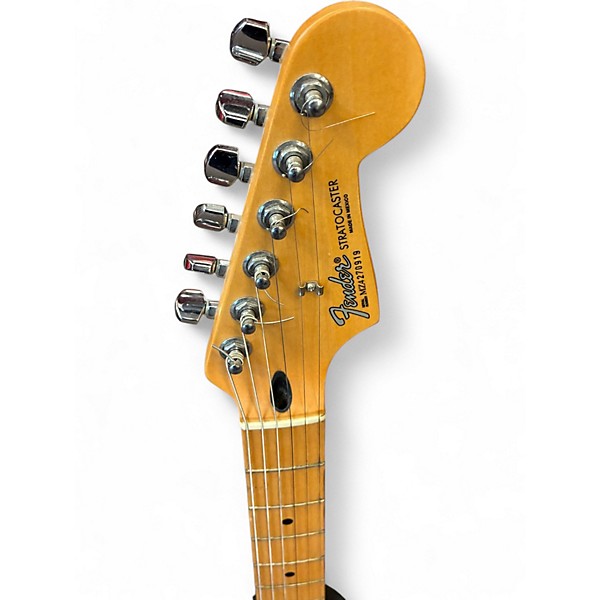 Used Fender Standard Stratocaster HSS Black Solid Body Electric Guitar