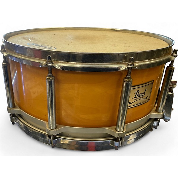 Vintage 1984 Pearl 14X8 Free Floating Snare Blonde Drum