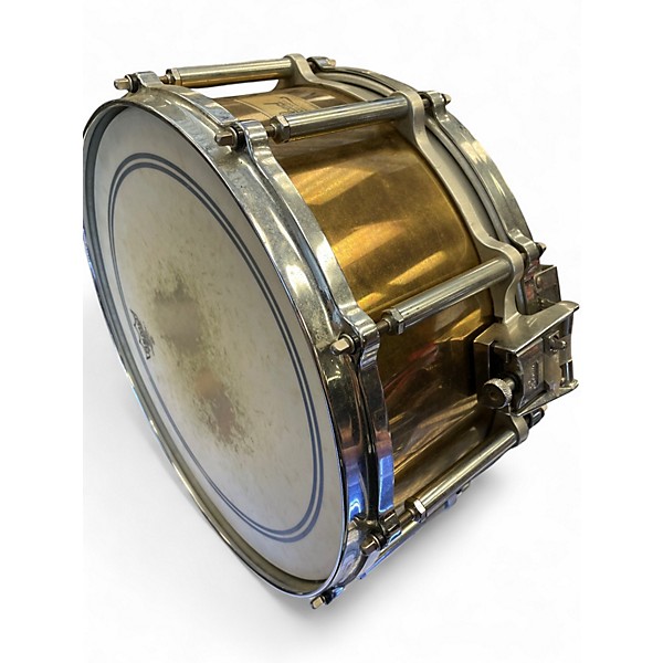 Vintage 1980s Pearl 14X8 Free Floating Snare BRASS Drum