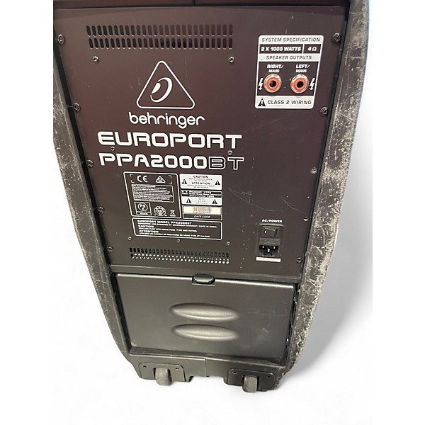 Used Behringer PPA2000BT Powered Speaker