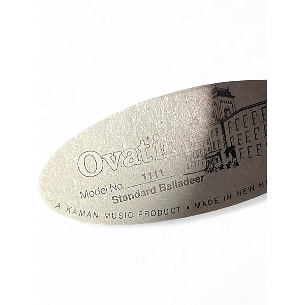 Used Ovation 1111 Standard Balladeer Natural Acoustic Guitar