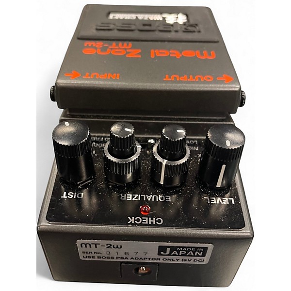 Used BOSS MT2W Metal Zone Waza Craft Effect Pedal