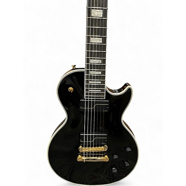 Used Epiphone MKH Origins Custom Les Paul Ebony Solid Body Electric Guitar