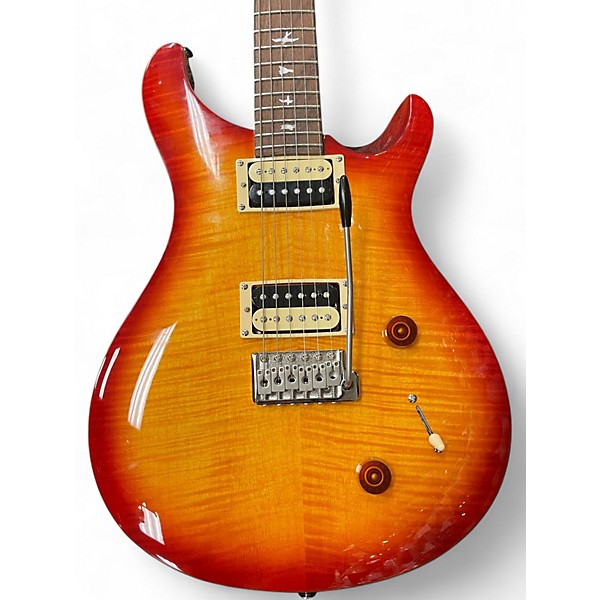 Used PRS SE Custom 22 Cherry Sunburst Solid Body Electric Guitar