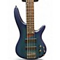 Used Ibanez SR505 5 String Blue Electric Bass Guitar thumbnail