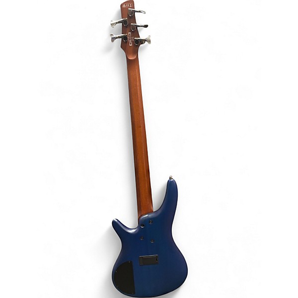 Used Ibanez SR505 5 String Blue Electric Bass Guitar