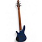Used Ibanez SR505 5 String Blue Electric Bass Guitar