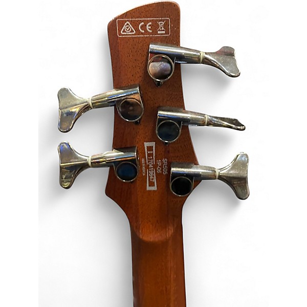 Used Ibanez SR505 5 String Blue Electric Bass Guitar