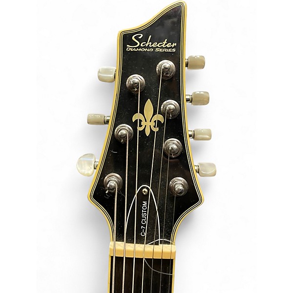 Used Schecter Guitar Research C7-Custom black  Solid Body Electric Guitar