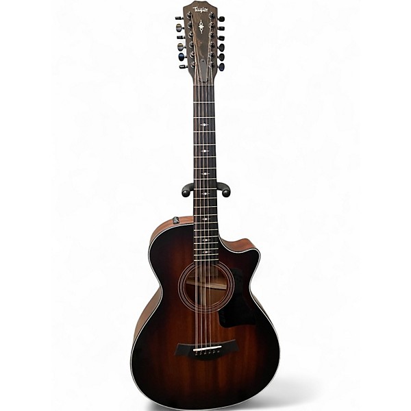 Used Taylor 362ce 12-Fret Shaded Edge Burst 12 String Acoustic Electric Guitar