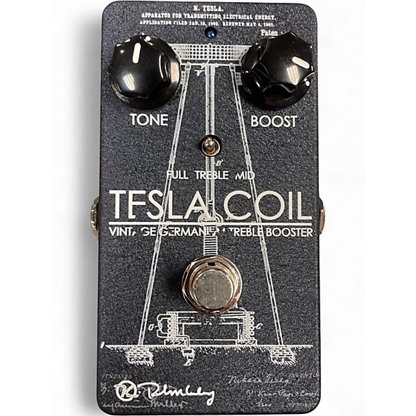 Used Keeley Tesla Coil Vintage Germanium Treble Booster Effect Pedal