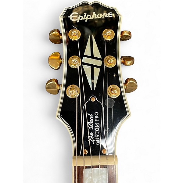 Used Epiphone Les Paul Custom Pro Koa Solid Body Electric Guitar