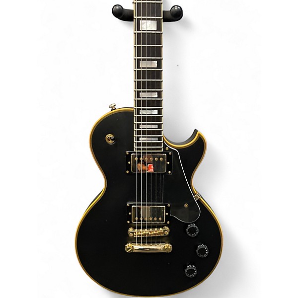 Used Schecter Guitar Research Solo II Custom Black Solid Body Electric Guitar