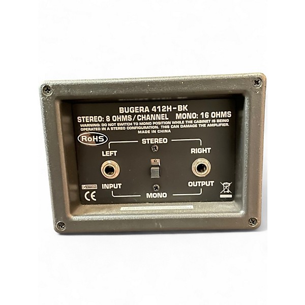 Used Behringer 412h-bk Guitar Cabinet