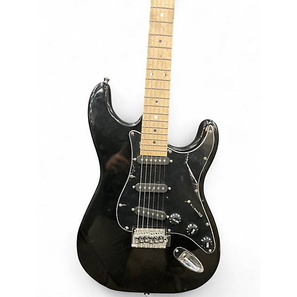 Used Glarry S Style Black Solid Body Electric Guitar